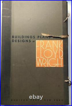 William Wesley Peters / Frank Lloyd Wright Buildings Plans and Designs 1st 1963
