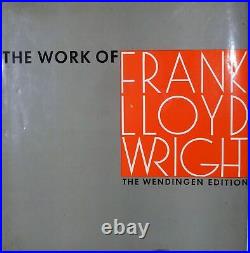 Work Of The American Architect Frank Lloyd Wright The Wendingen Edition / 1965