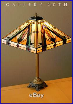 Arts Crafts Table Lamp Frank Lloyd, Frank Lloyd Wright Lamps Stained Glass