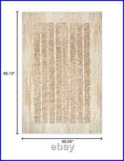 X Frank Lloyd Wright Foundation Usonia Mid-Century Modern Area 5' x 7'8 Tan