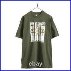Ys47 JPN L size 90S Frank Lloyd Wright Art Illustration Print T-Shirt Men'S L /