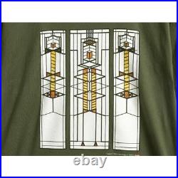 Ys47 JPN L size 90S Frank Lloyd Wright Art Illustration Print T-Shirt Men'S L /